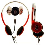 MLB Nes Group Boston Red Sox Over The Head Headphones With Detachable Graphic Discs