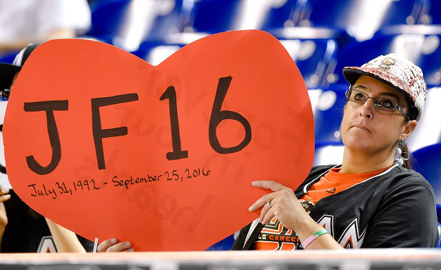 Jose Fernandez sign