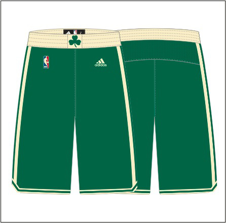 Boston Celtics Christmas shorts