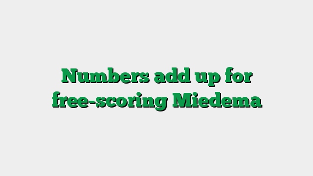 Numbers add up for free-scoring Miedema