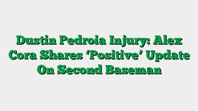 Dustin Pedroia Injury: Alex Cora Shares ‘Positive’ Update On Second Baseman