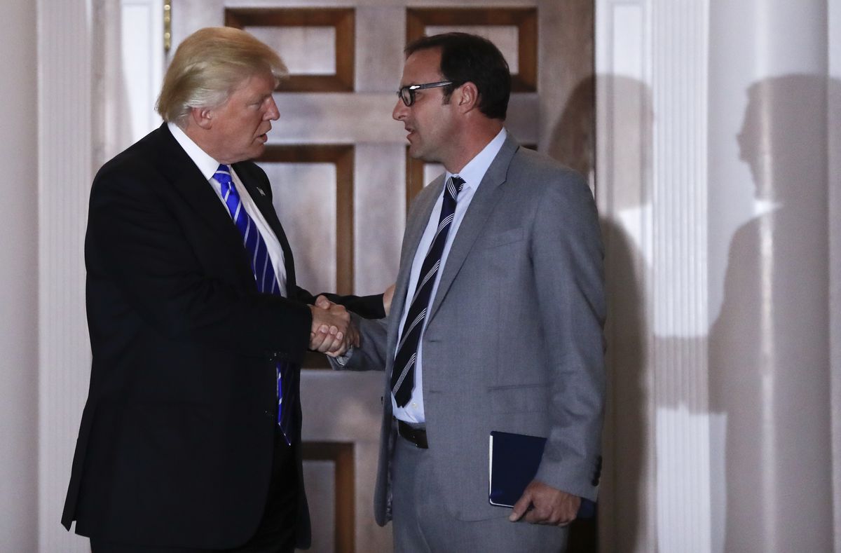 Donald Trump with Todd Ricketts, a co-owner of the Chicago Cubs.