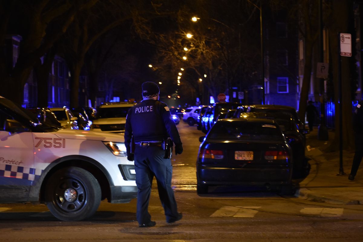 A Chicago firefighter was shot Feb. 2, 2020, while responding to a car fire at Wilson and Kimball avenues in Albany Park.