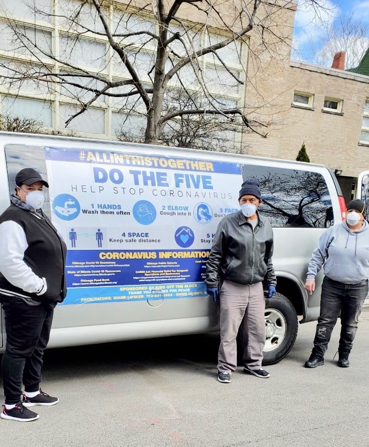 Since March 31, Kids Off The Block founder Diane Latiker and volunteers with her “Resource &amp; Response Project” have been daily riding around the city, doling out food and critical COVID-19 information and supplies to vulnerable populations, including the homeless and others on the streets.