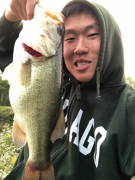 Charles Zheng with a quality largemouth bass from Lake County. Provided photo